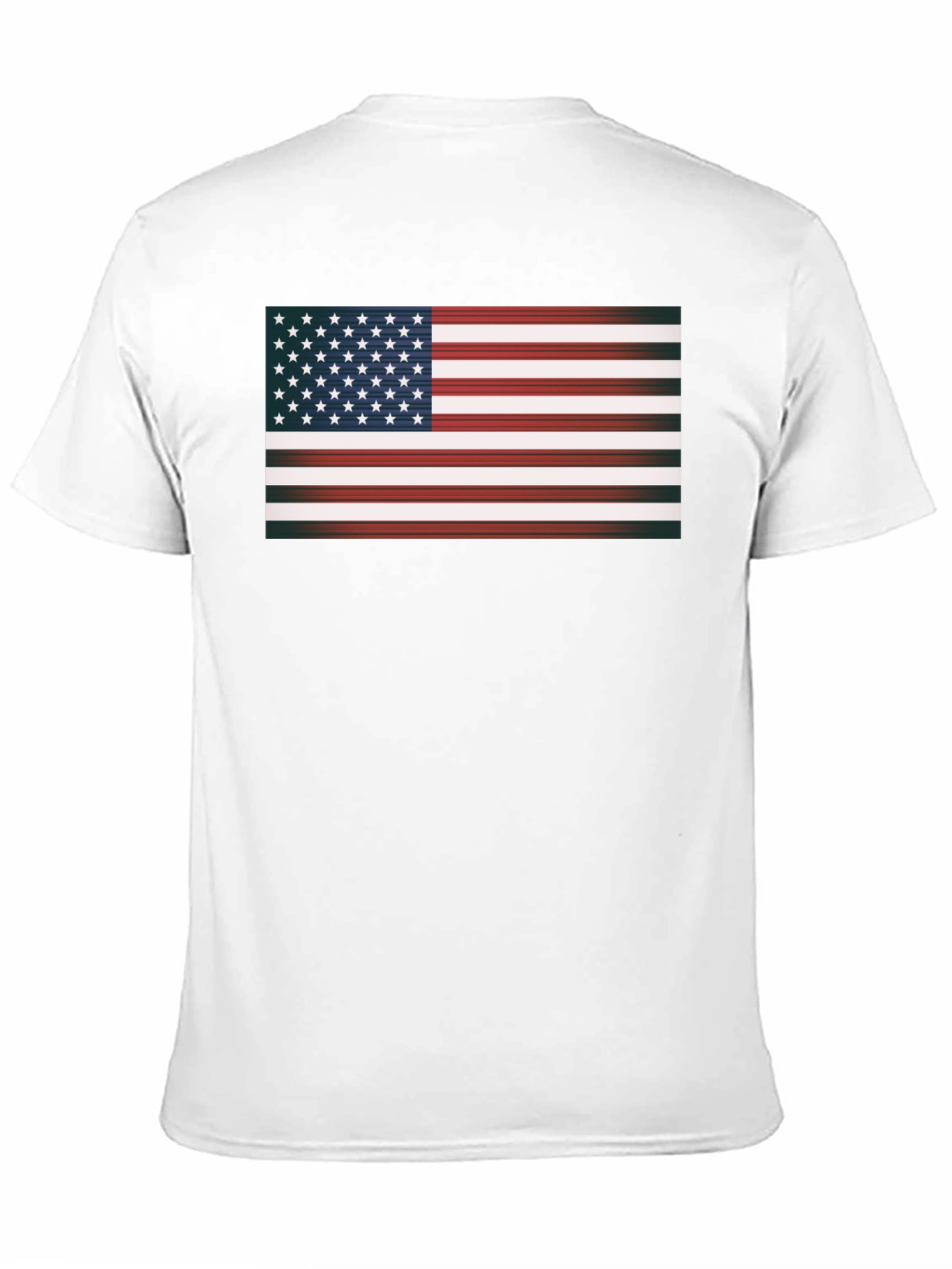 Camiseta Negra con Bandera Americana