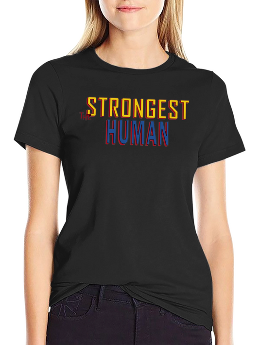 Camiseta Negra: El Humano Más Fuerte