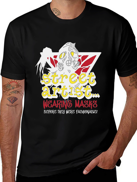 Camiseta Negra Street Artist con Diseño Único