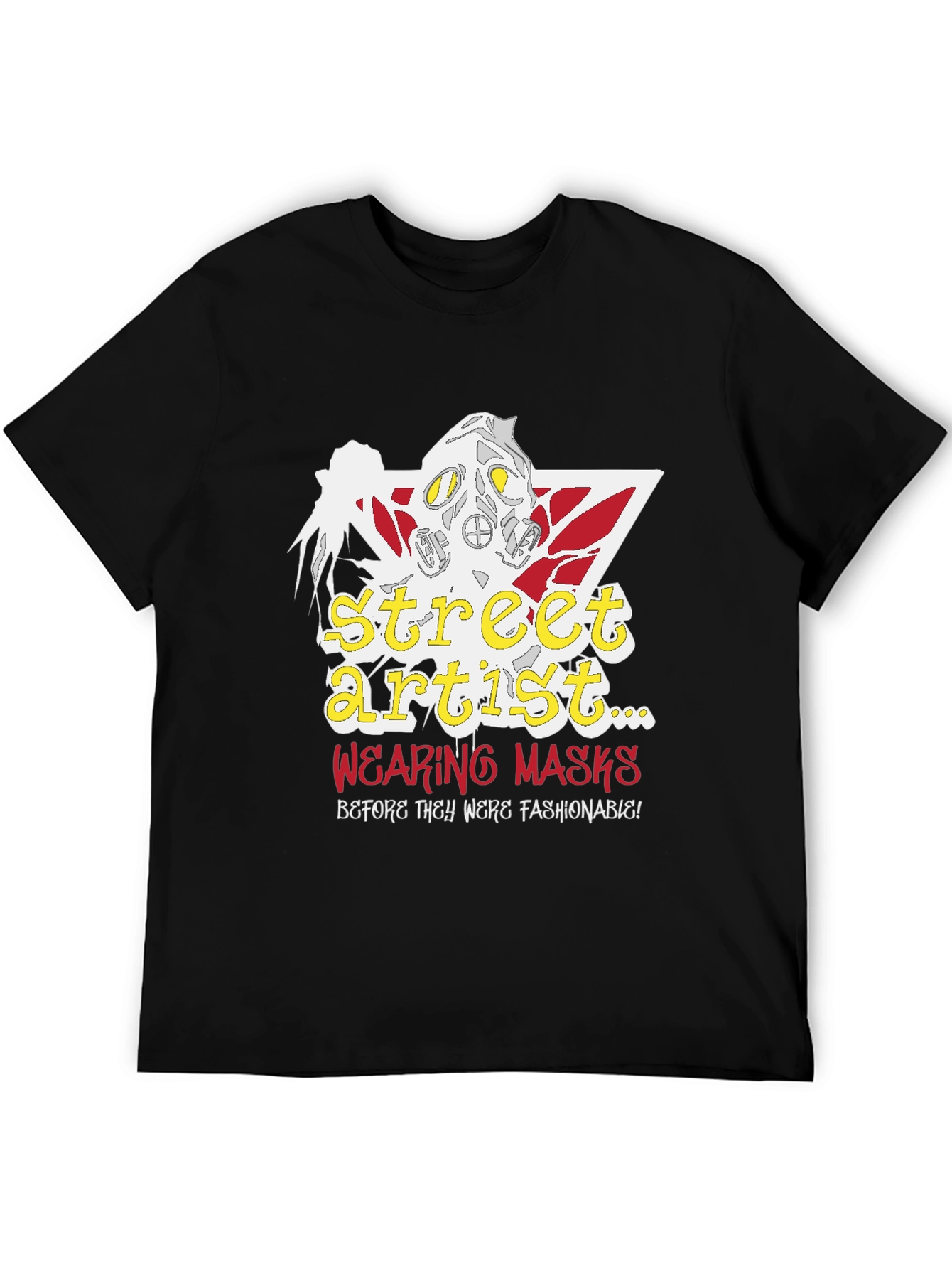 Camiseta Negra Street Artist con Diseño Único