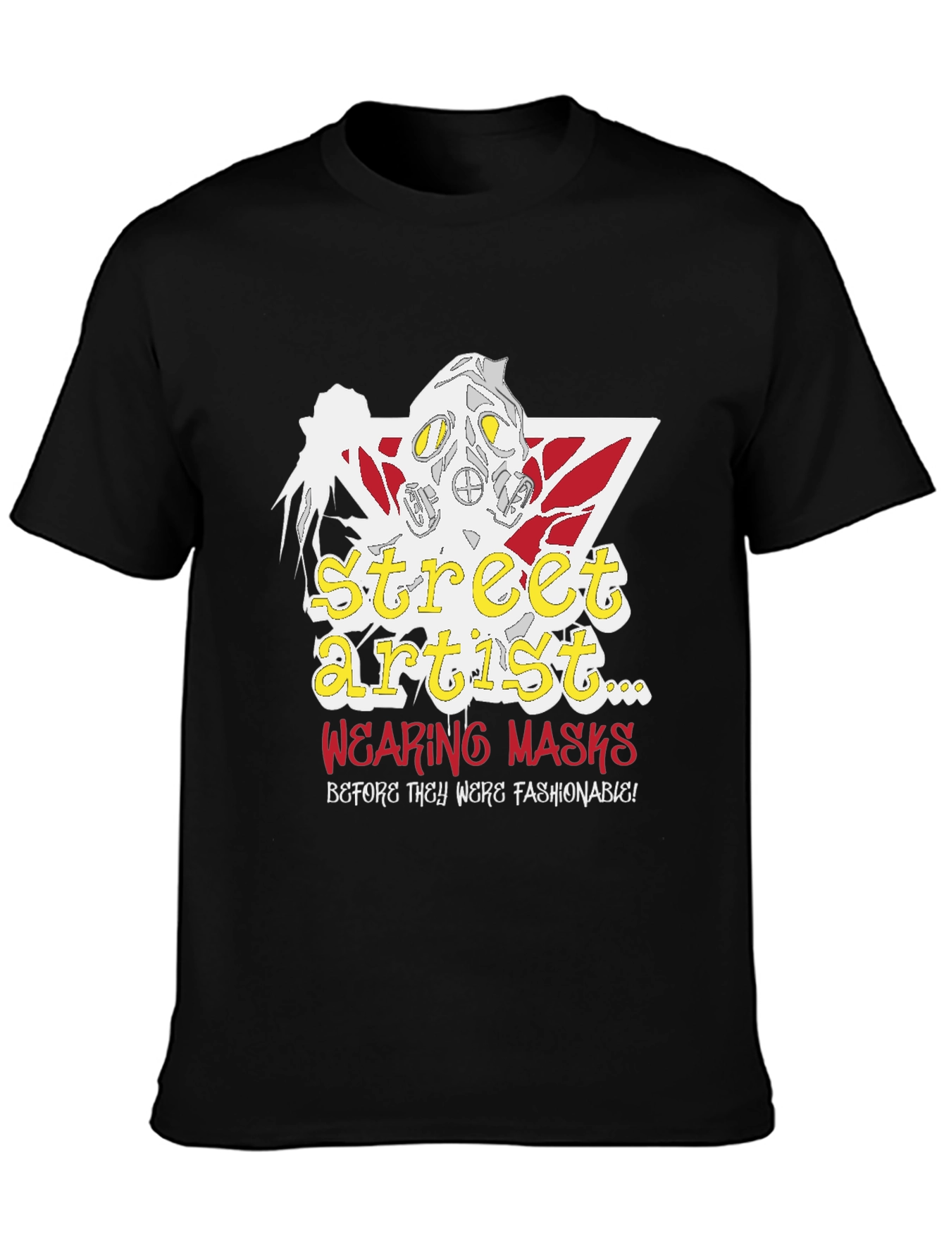 Camiseta Negra Street Artist con Diseño Único