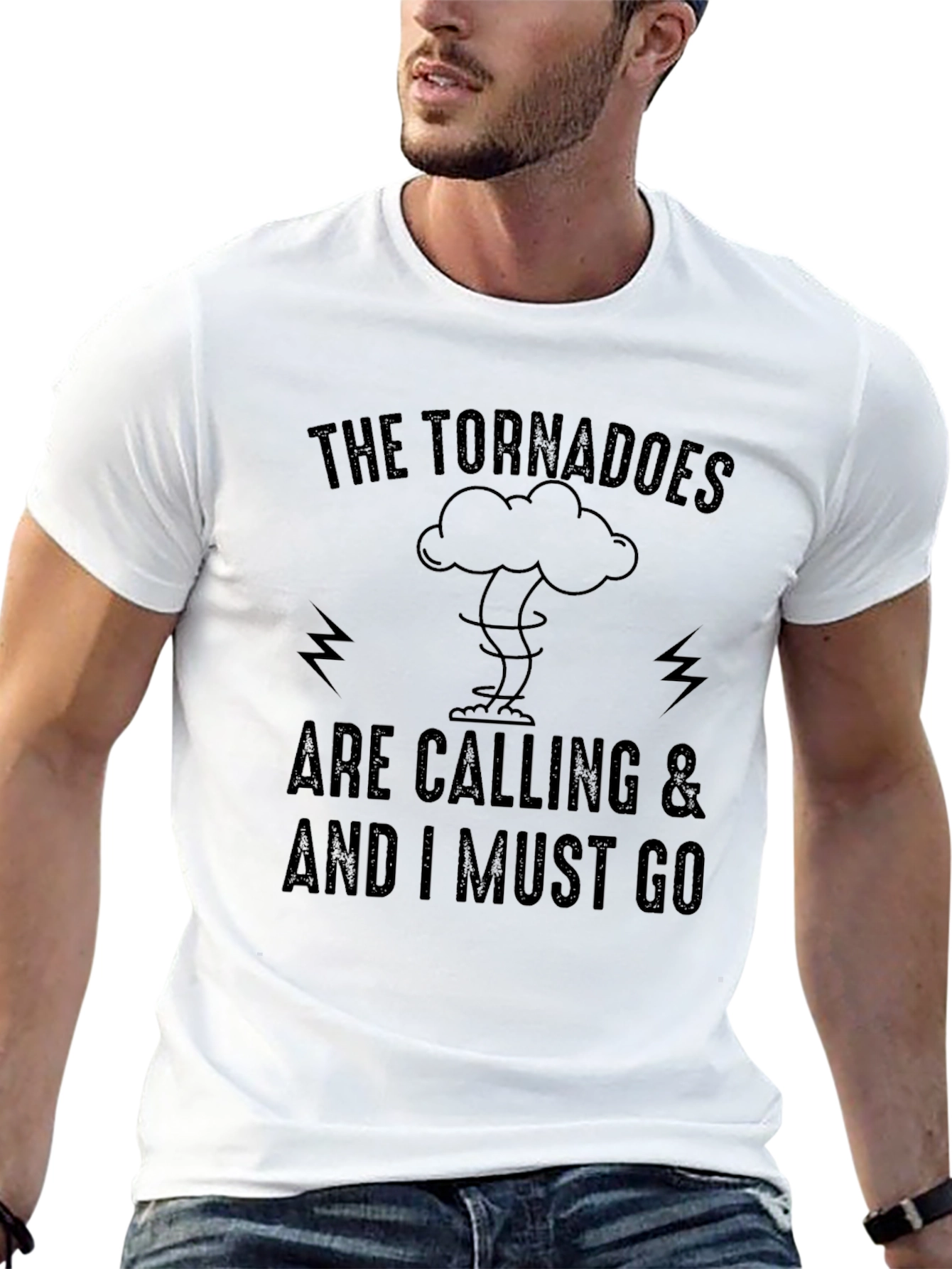Camiseta Negra: Los Tornados Me Llaman