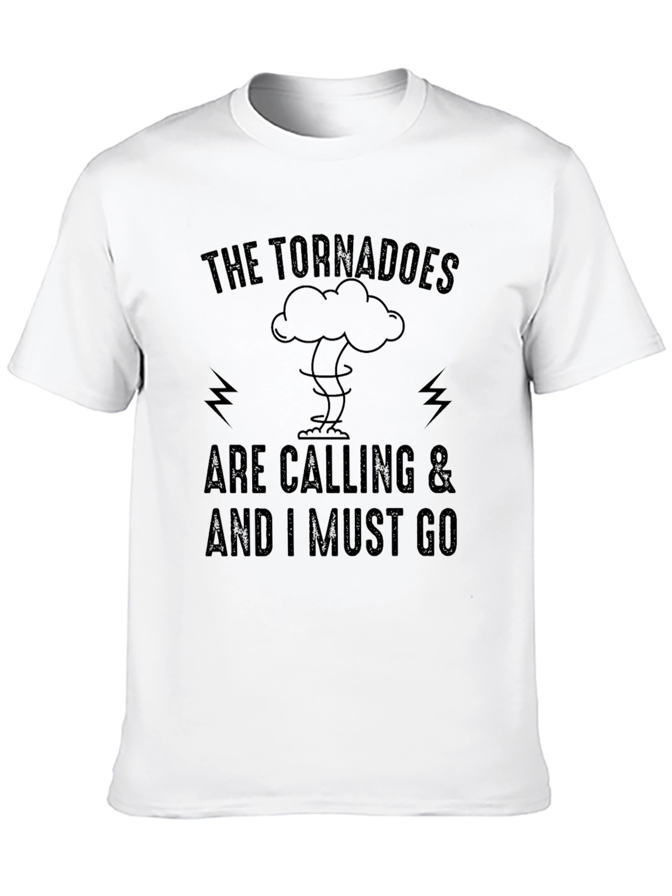 Camiseta Negra: Los Tornados Me Llaman
