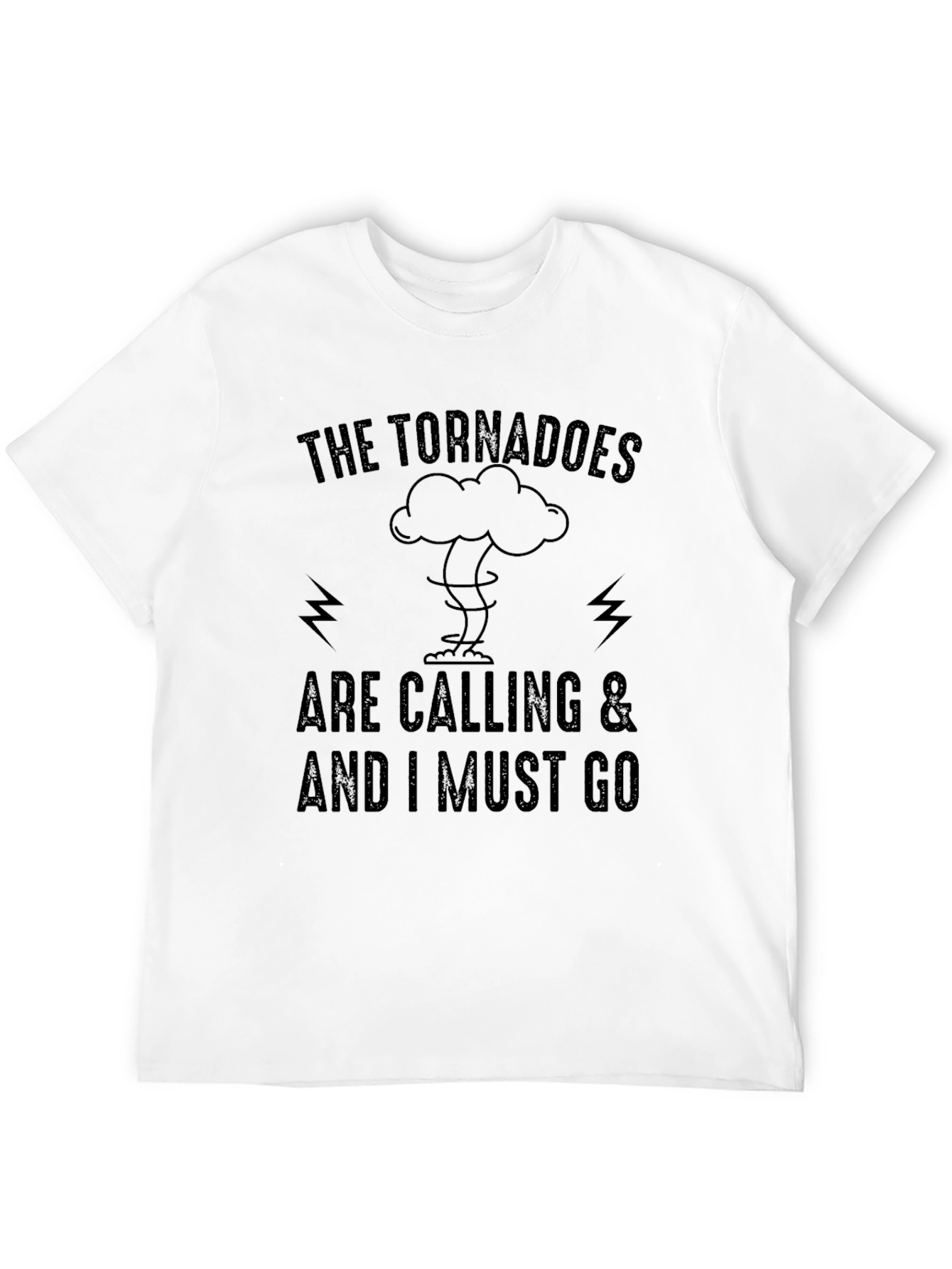 Camiseta Negra: Los Tornados Me Llaman