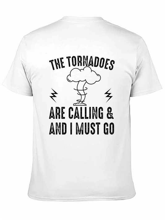 Camiseta Negra: Los Tornados Me Llaman