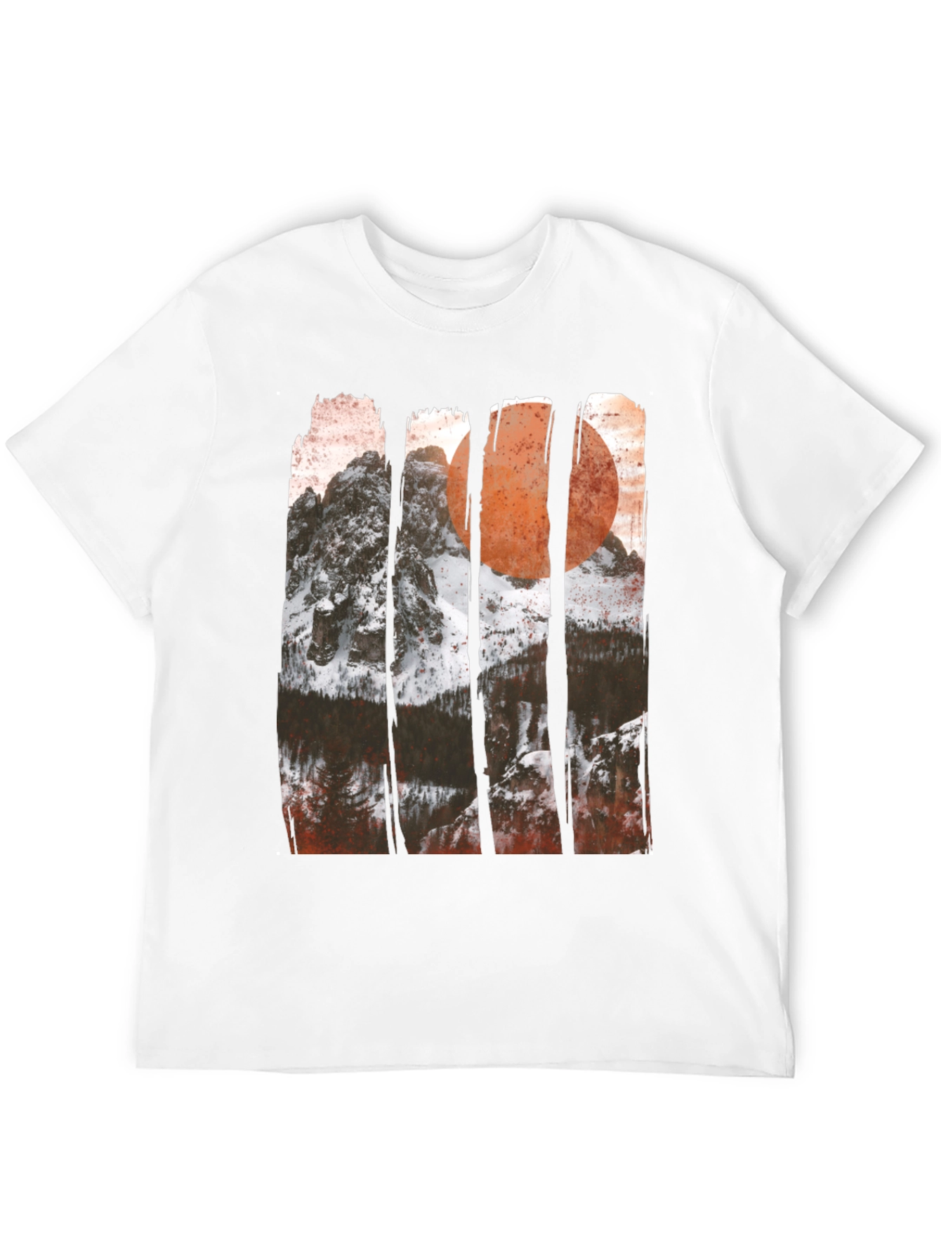 Camiseta Gráfica Montaña y Sol