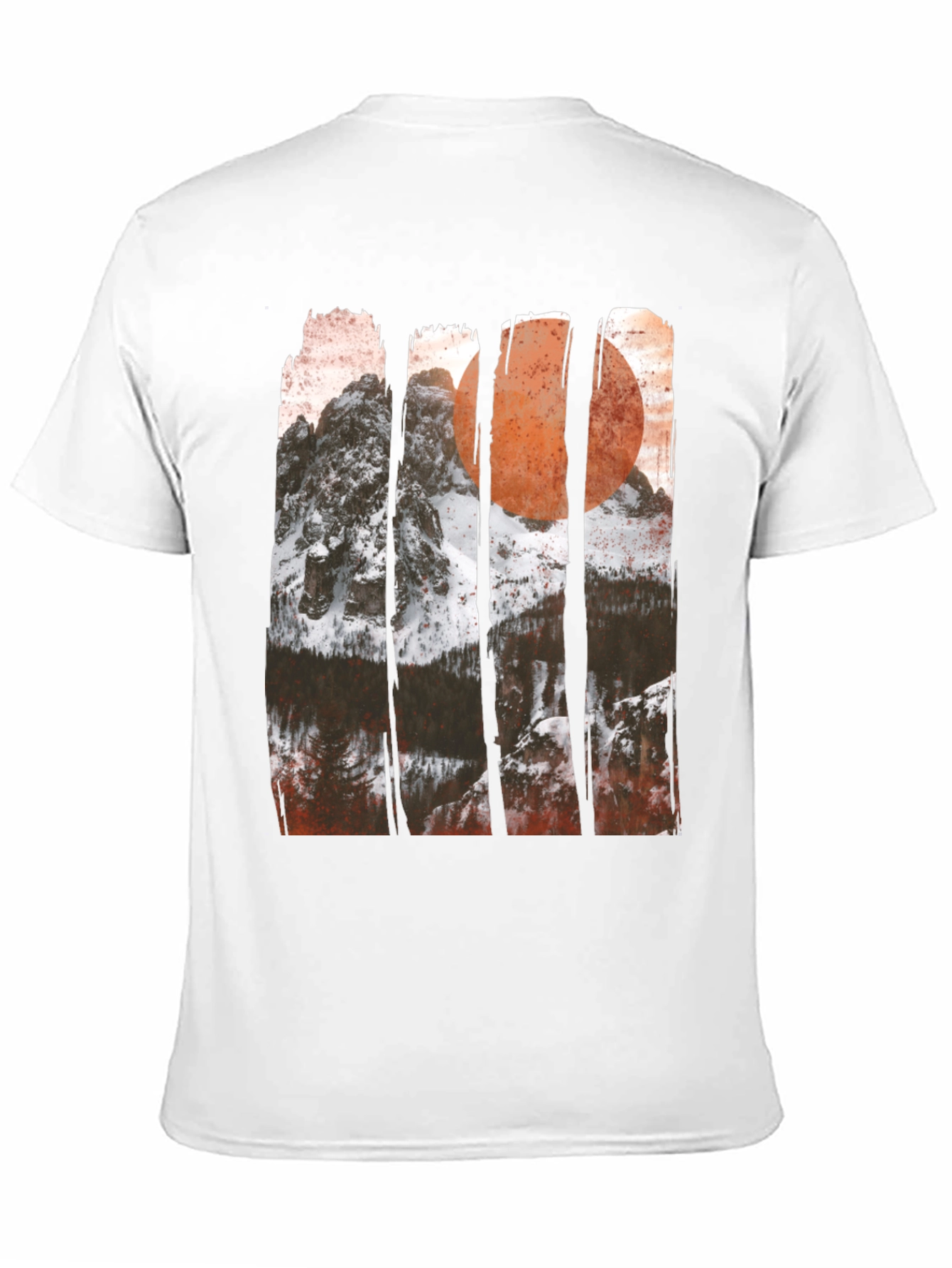 Camiseta Gráfica Montaña y Sol