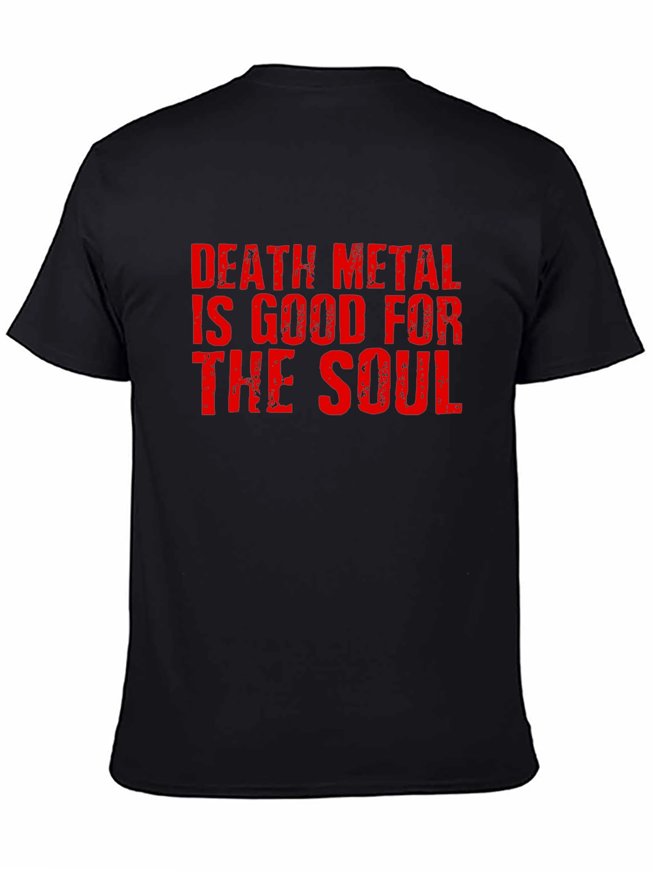 Camiseta Negra Death Metal para Hombre
