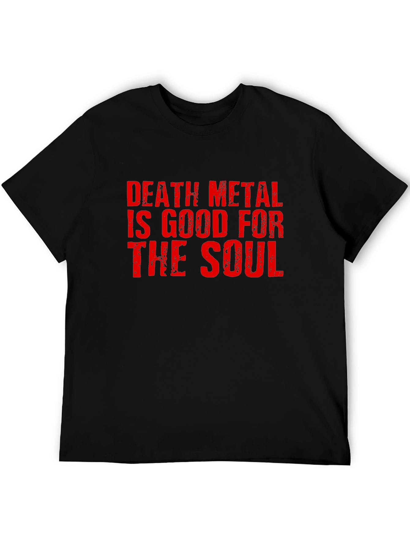 Camiseta Negra Death Metal para Hombre