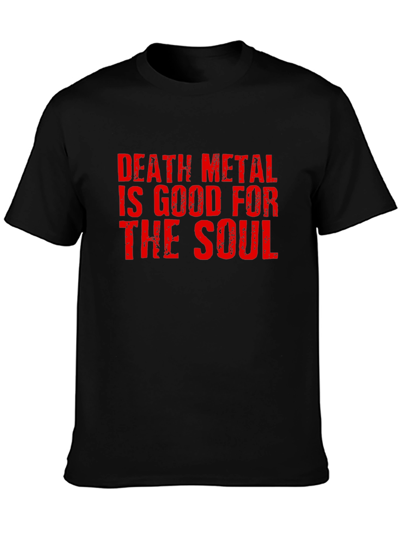 Camiseta Negra Death Metal para Hombre