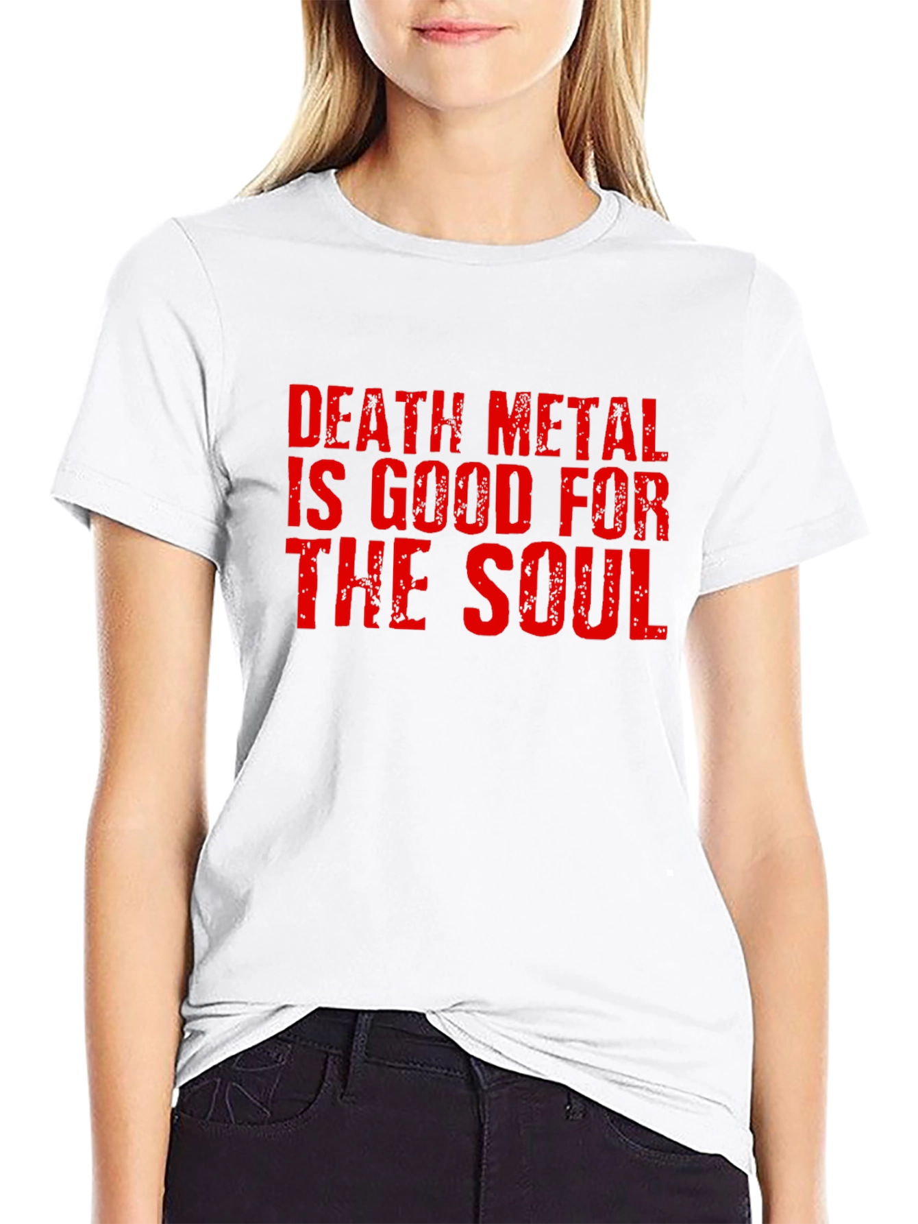 Camiseta Negra Death Metal para Hombre