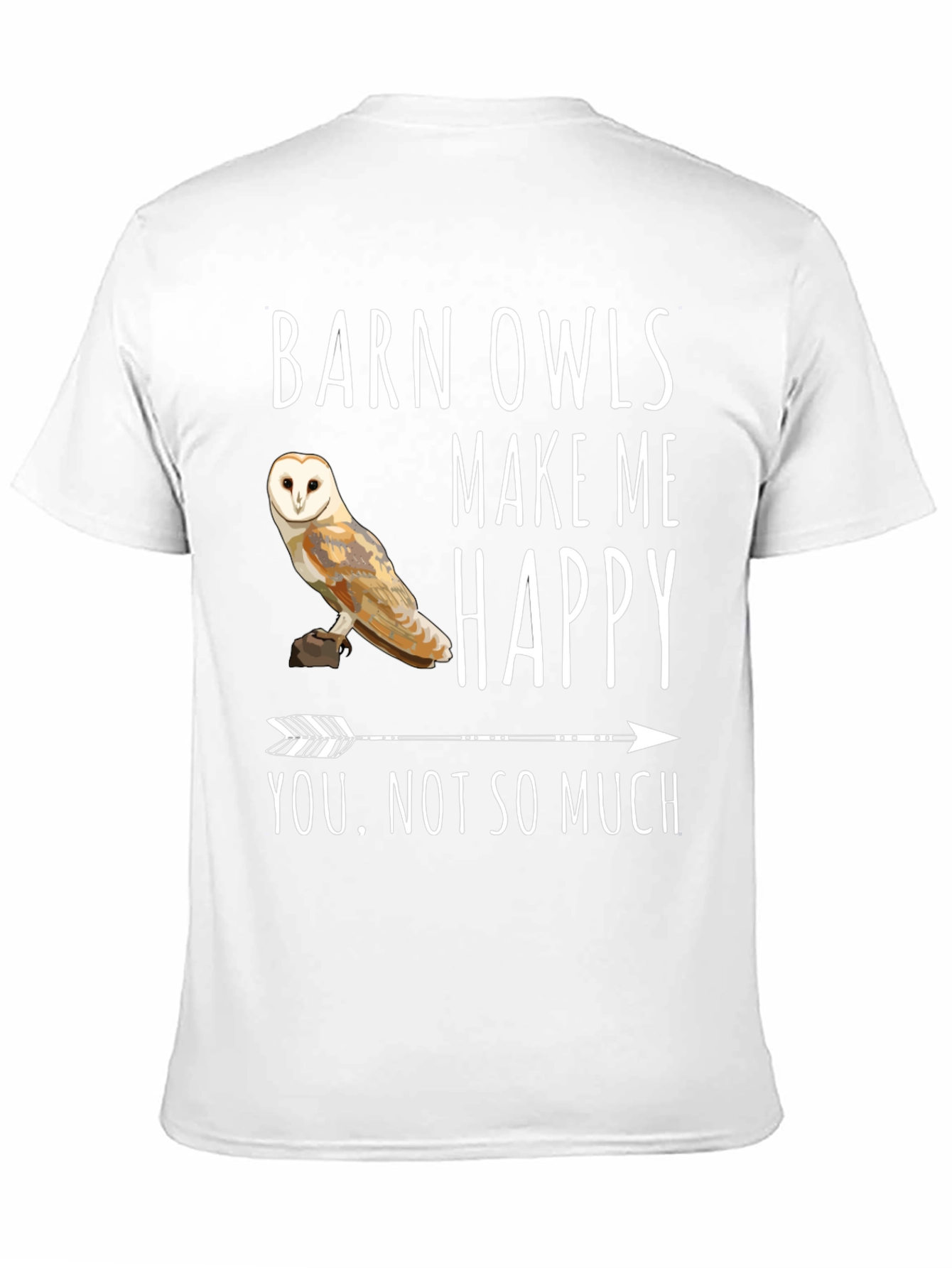 Camiseta Negra con Búho y Frase Divertida