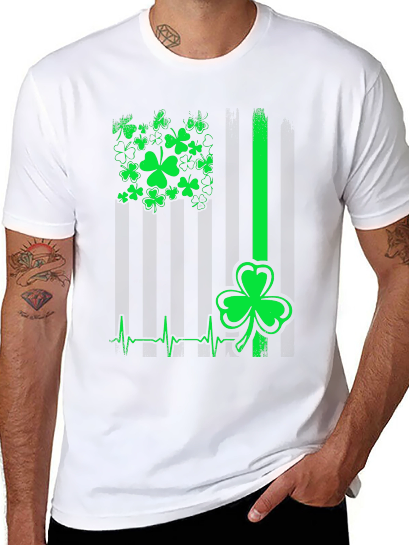 Camiseta Hombre Trébol San Patricio