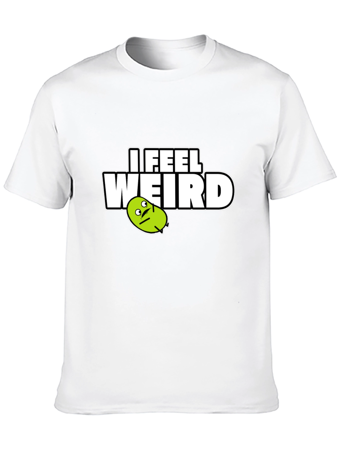 Camiseta Negra I Feel Weird para Hombre
