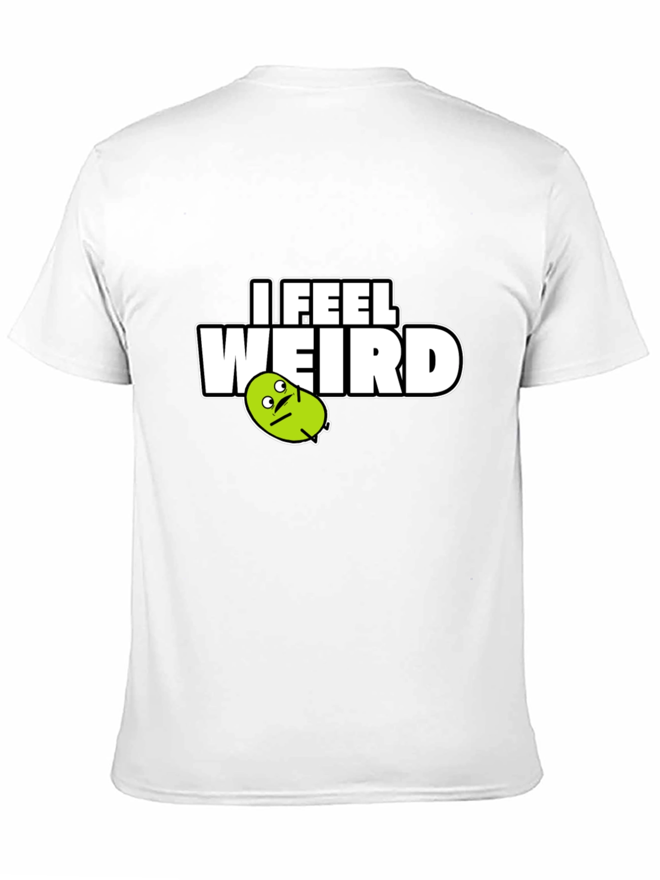 Camiseta Negra I Feel Weird para Hombre