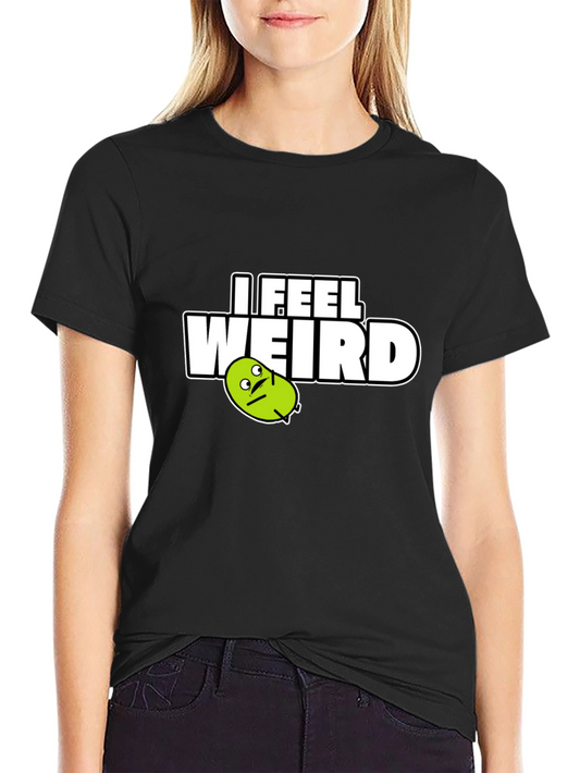Camiseta Negra I Feel Weird para Hombre