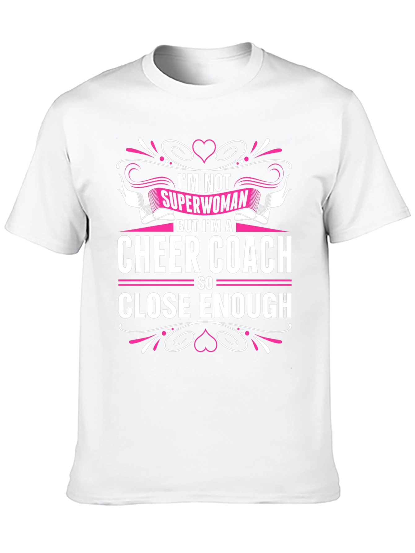 Camiseta Negra Cheer Coach Superwoman