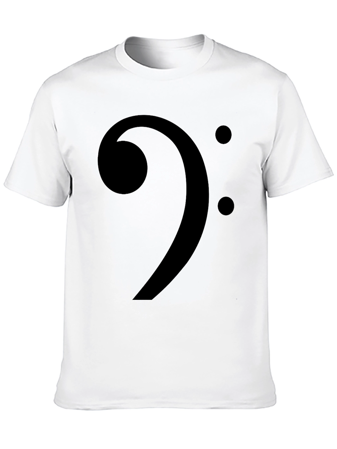 Camiseta Negra Clave de Fa Música