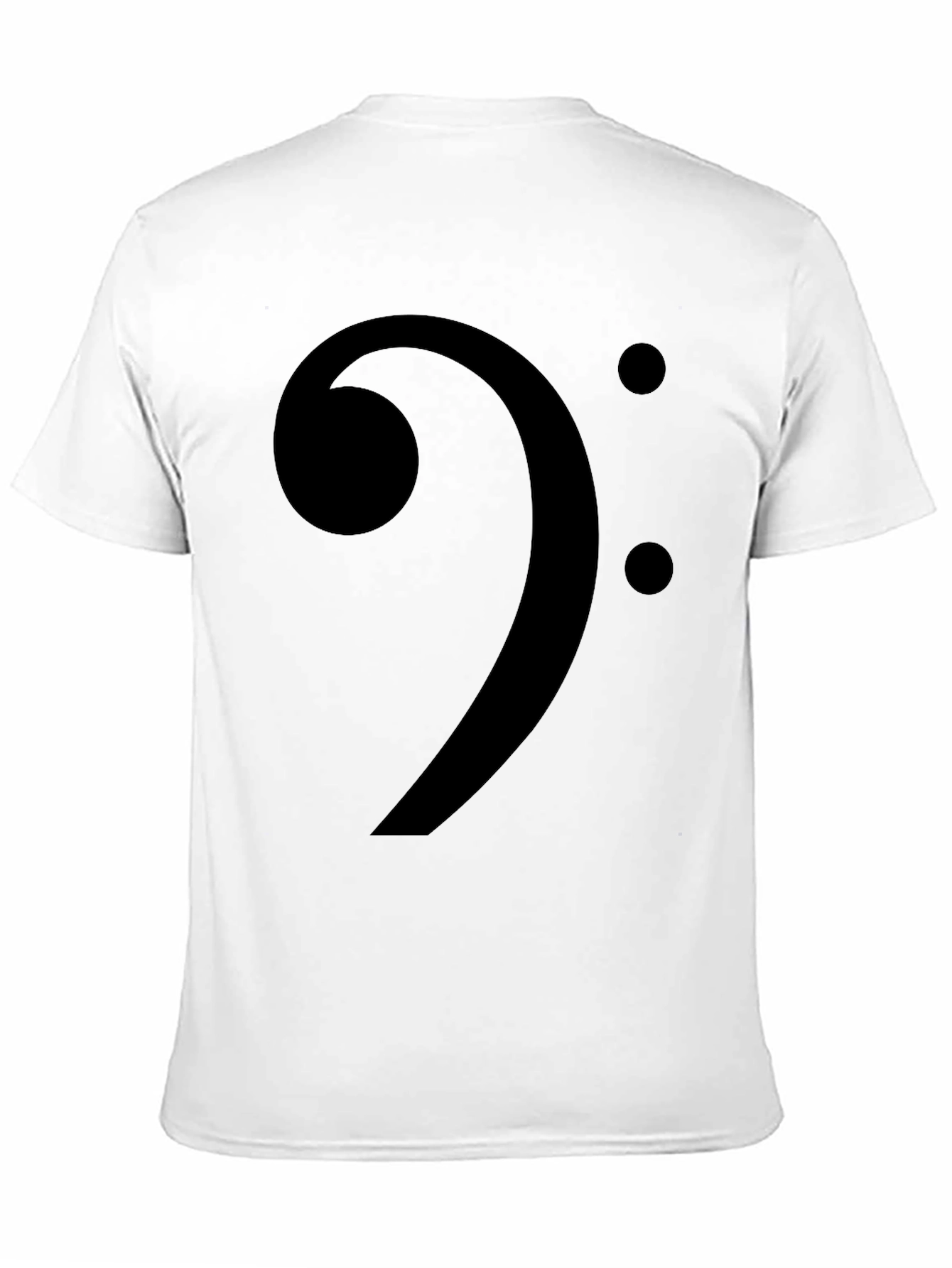 Camiseta Negra Clave de Fa Música