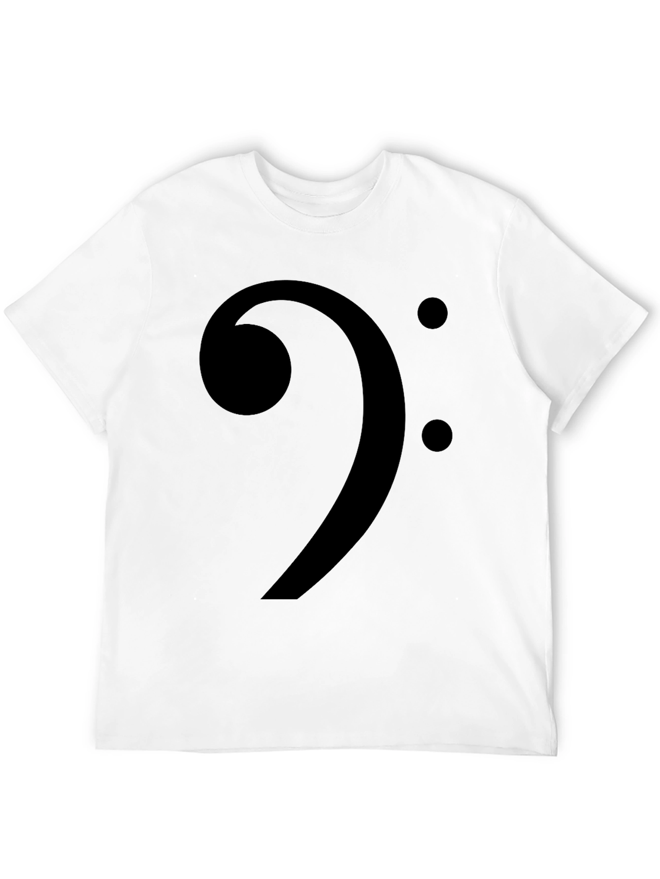 Camiseta Negra Clave de Fa Música