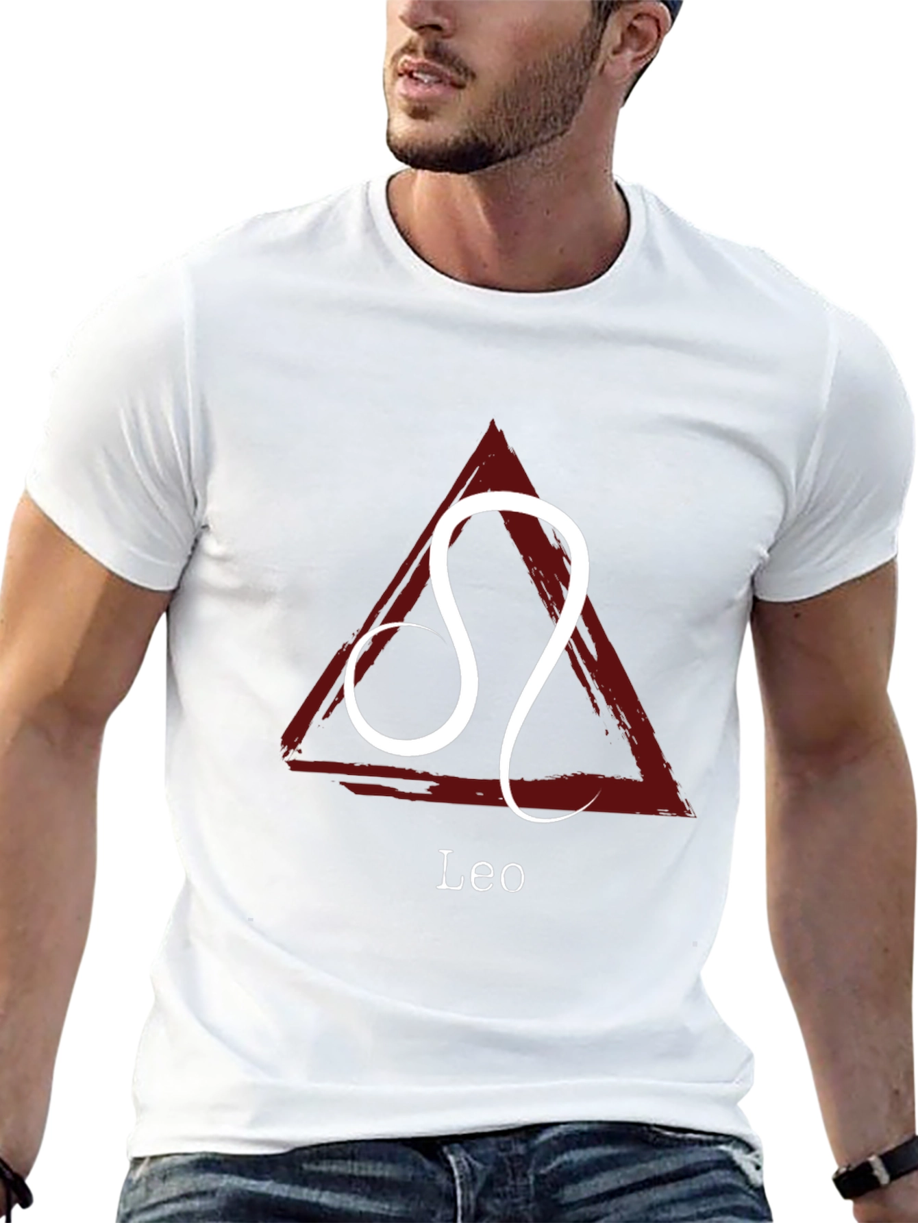 Camiseta Negra con Signo Zodiacal Leo