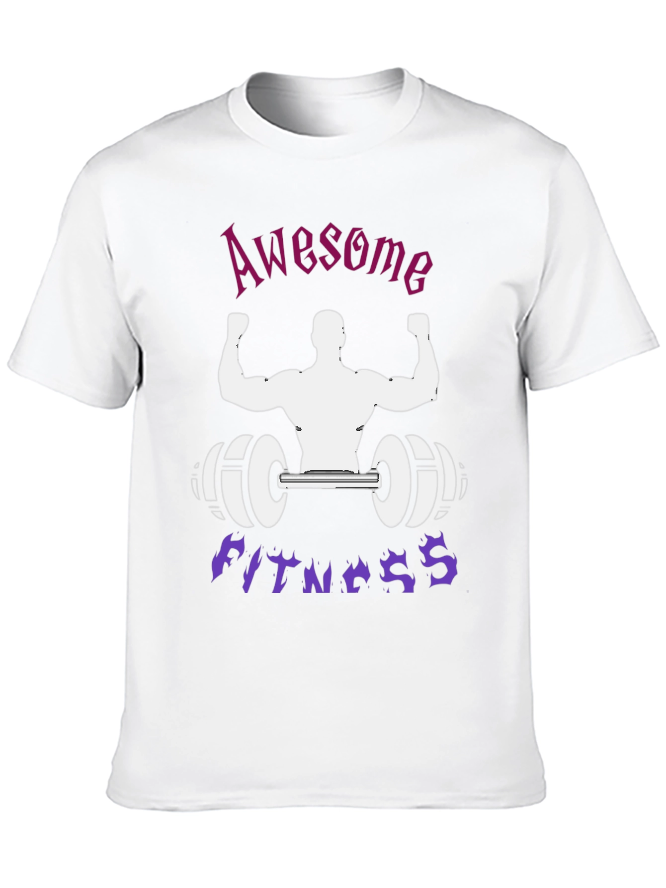 Camiseta Negra: ¡Awesome Fitness!