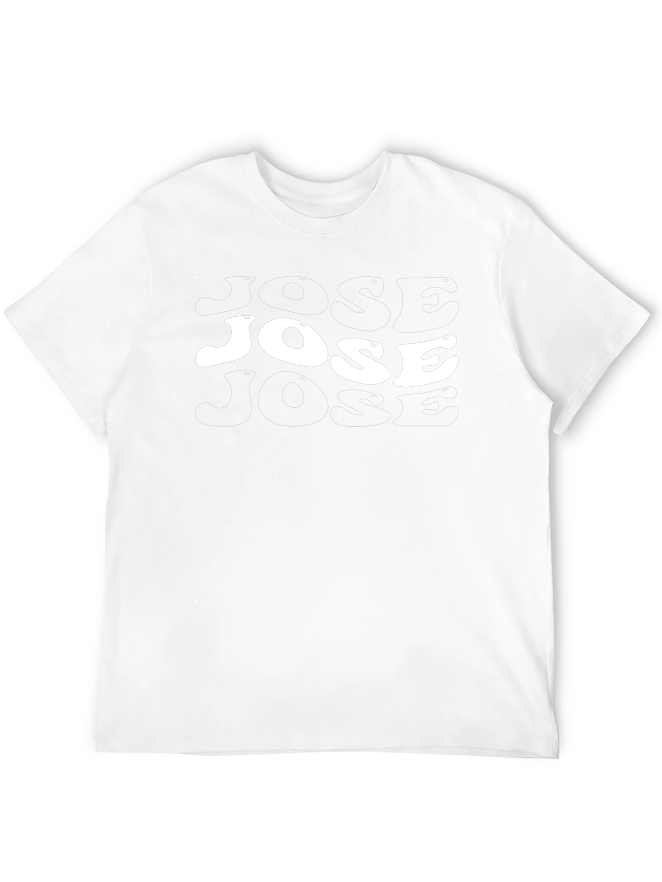 Camiseta Negra con Diseño Jose Retro