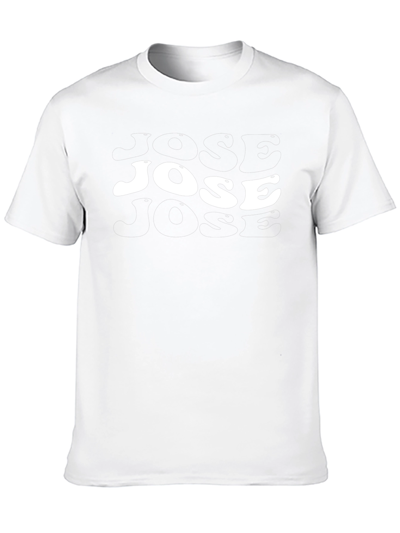 Camiseta Negra con Diseño Jose Retro