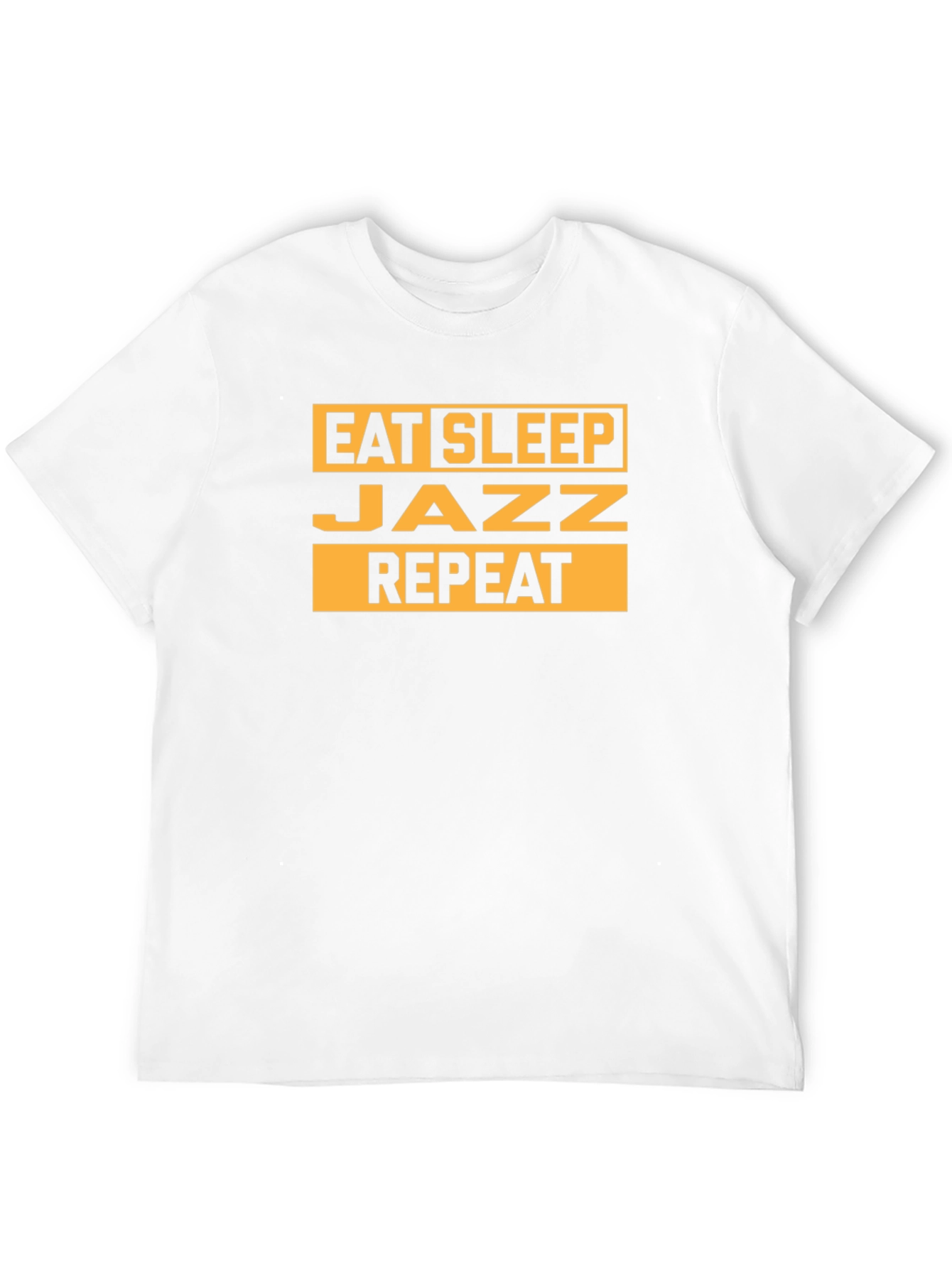 Camiseta Negra Hombre Eat Sleep Jazz Repeat