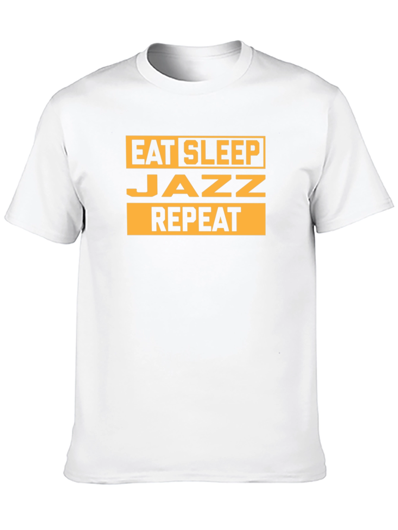 Camiseta Negra Hombre Eat Sleep Jazz Repeat