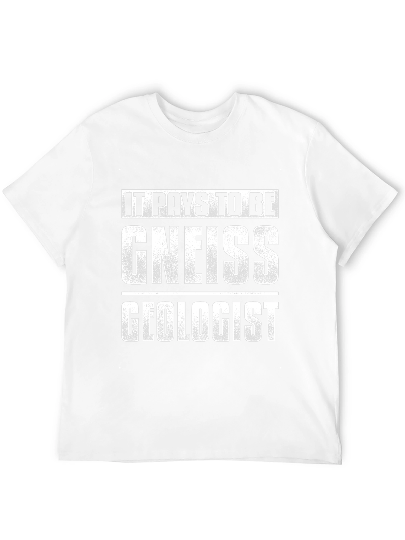 Camiseta Negra: Paga Ser Un Geólogo Gneiss