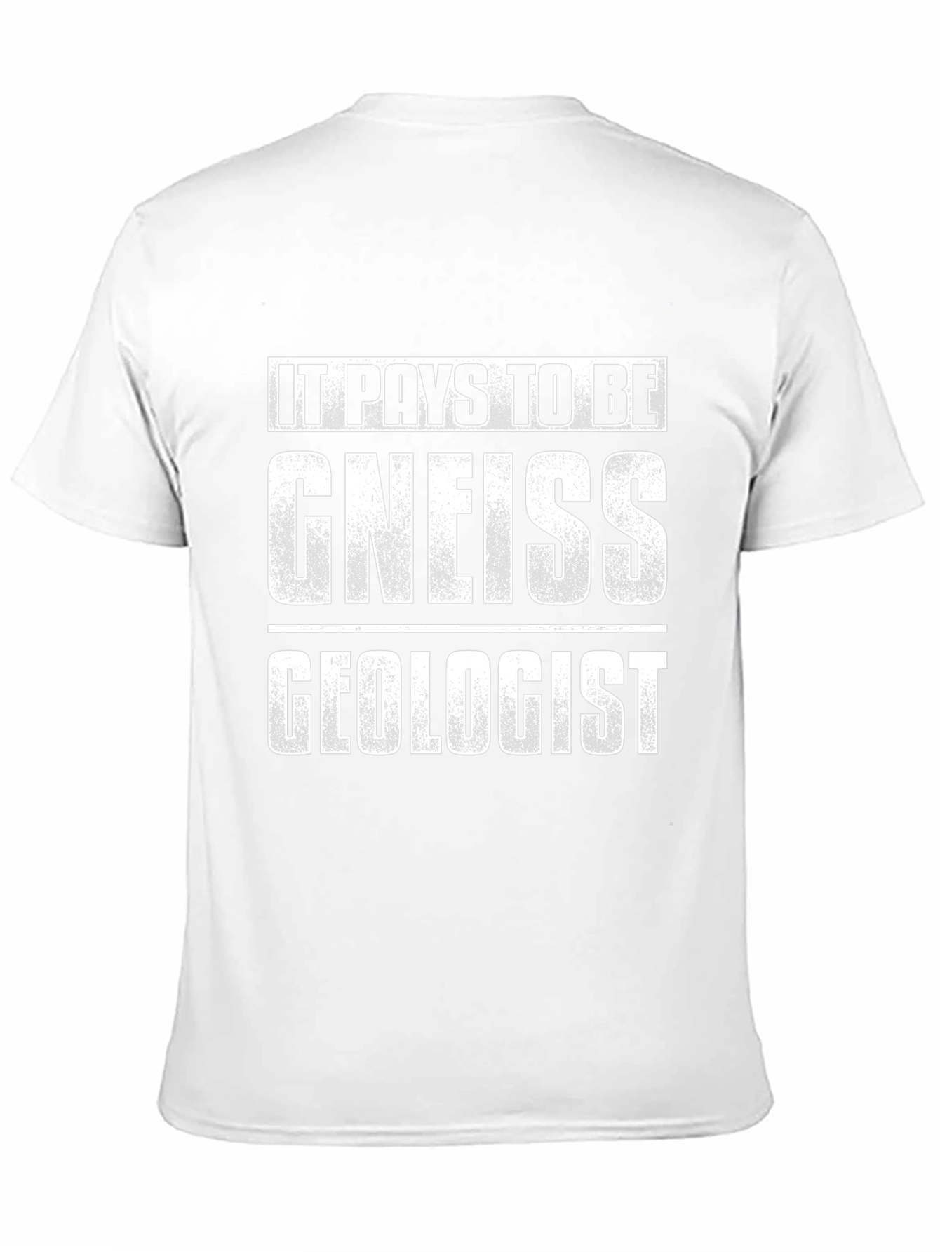 Camiseta Negra: Paga Ser Un Geólogo Gneiss