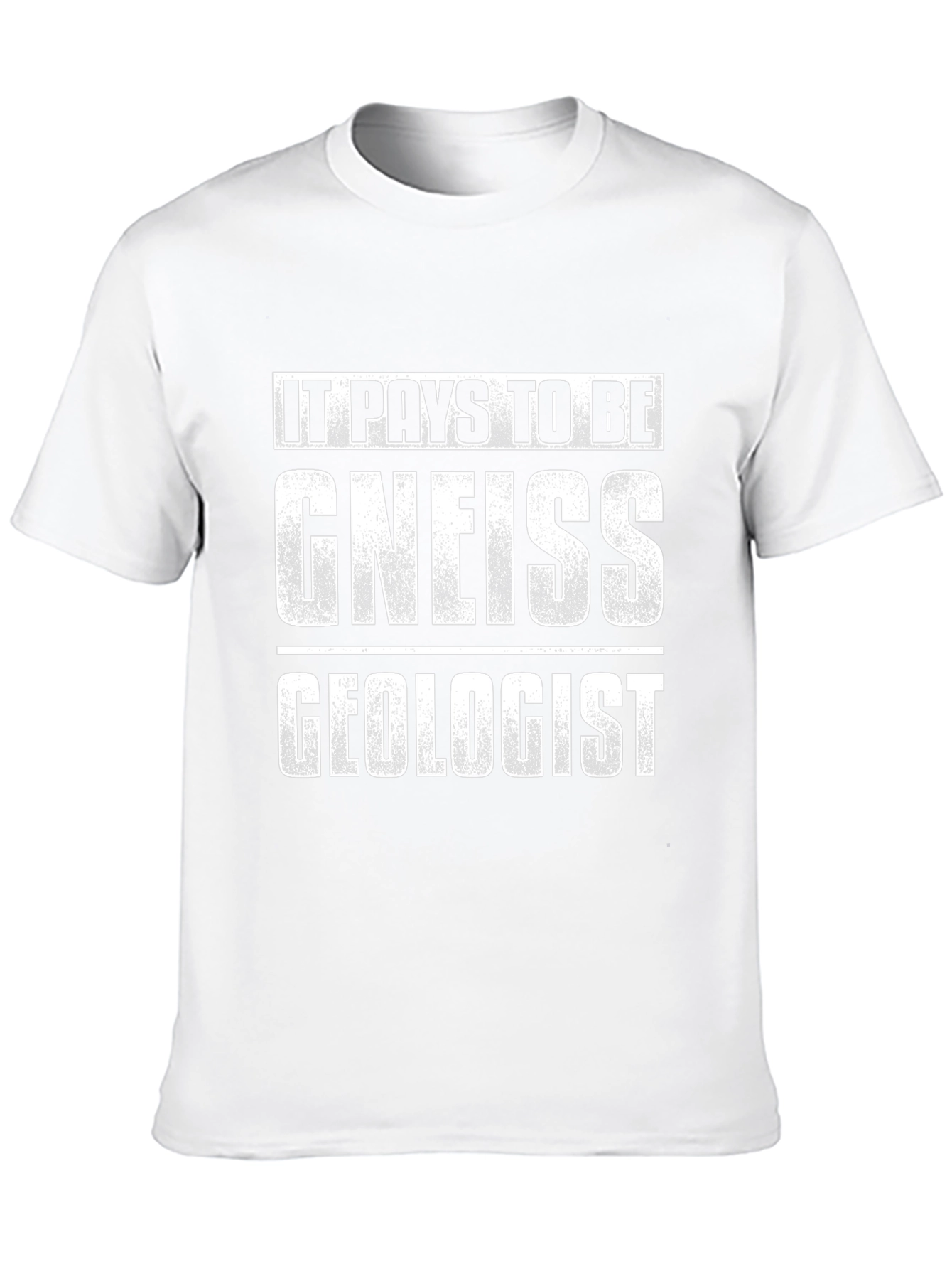 Camiseta Negra: Paga Ser Un Geólogo Gneiss