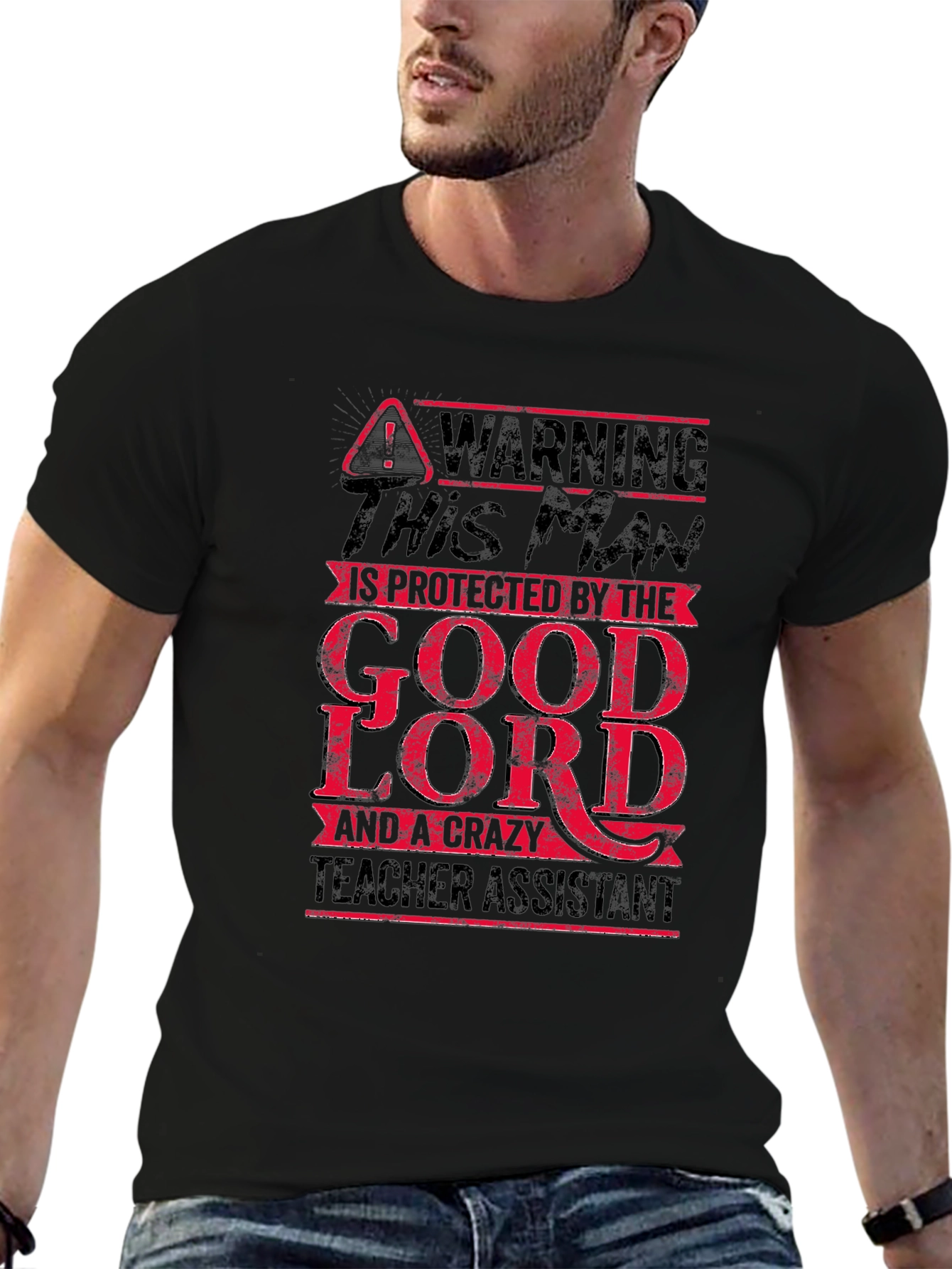 Camiseta Hombre Protegido por el Señor
