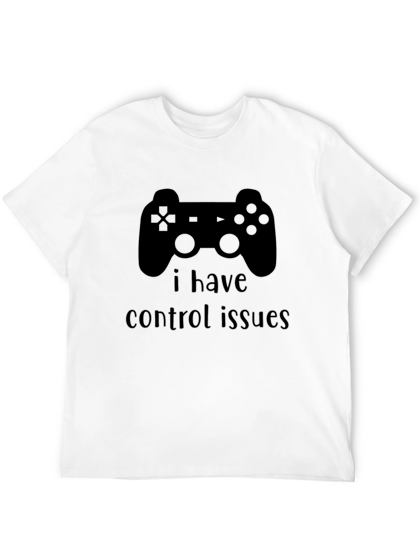 Camiseta Negra Problemas de Control Gamer