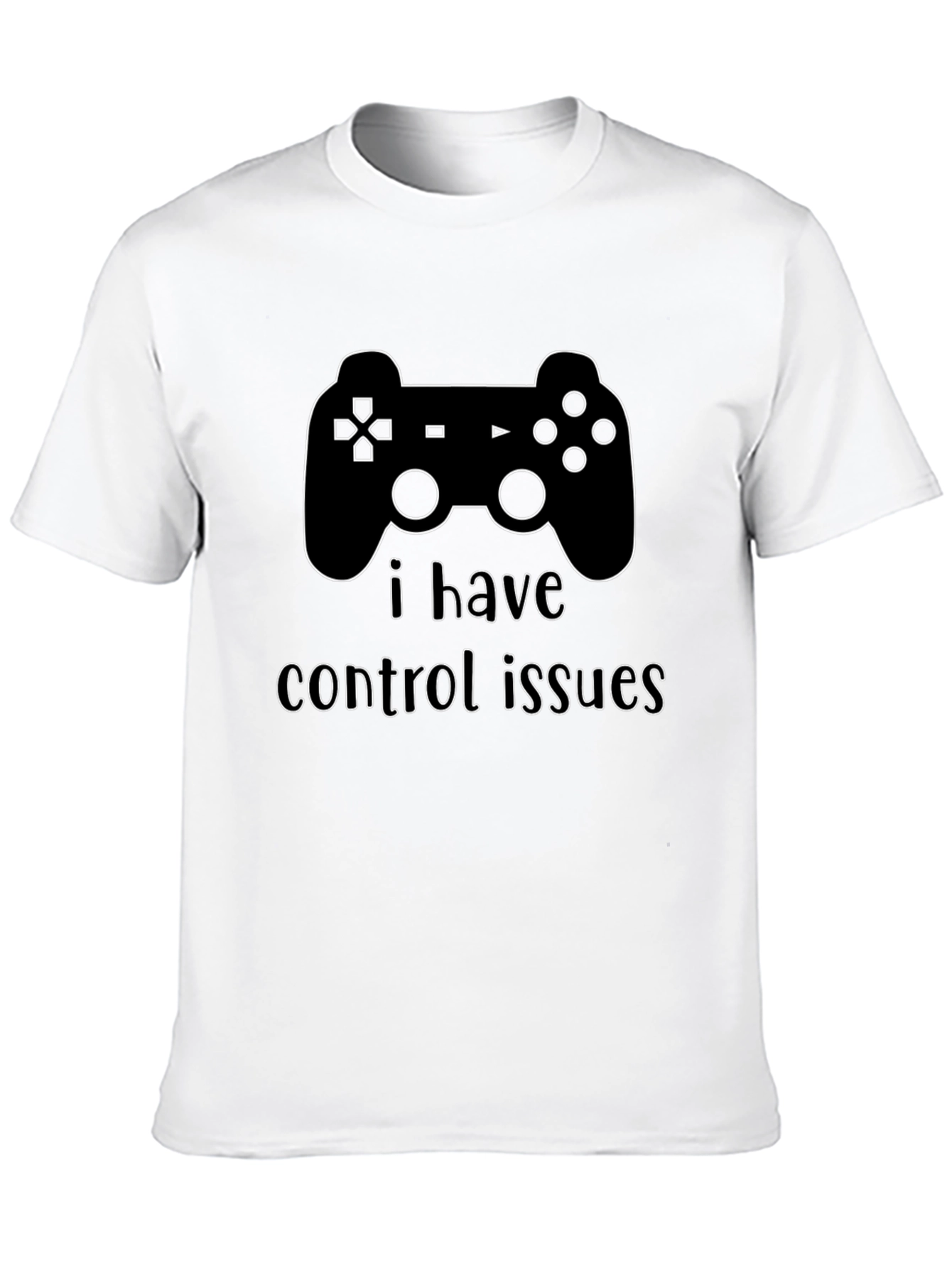 Camiseta Negra Problemas de Control Gamer