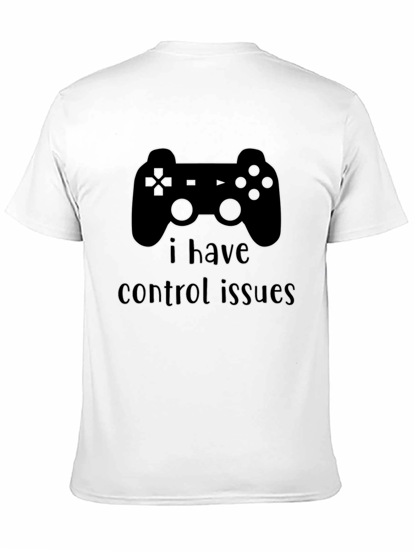 Camiseta Negra Problemas de Control Gamer