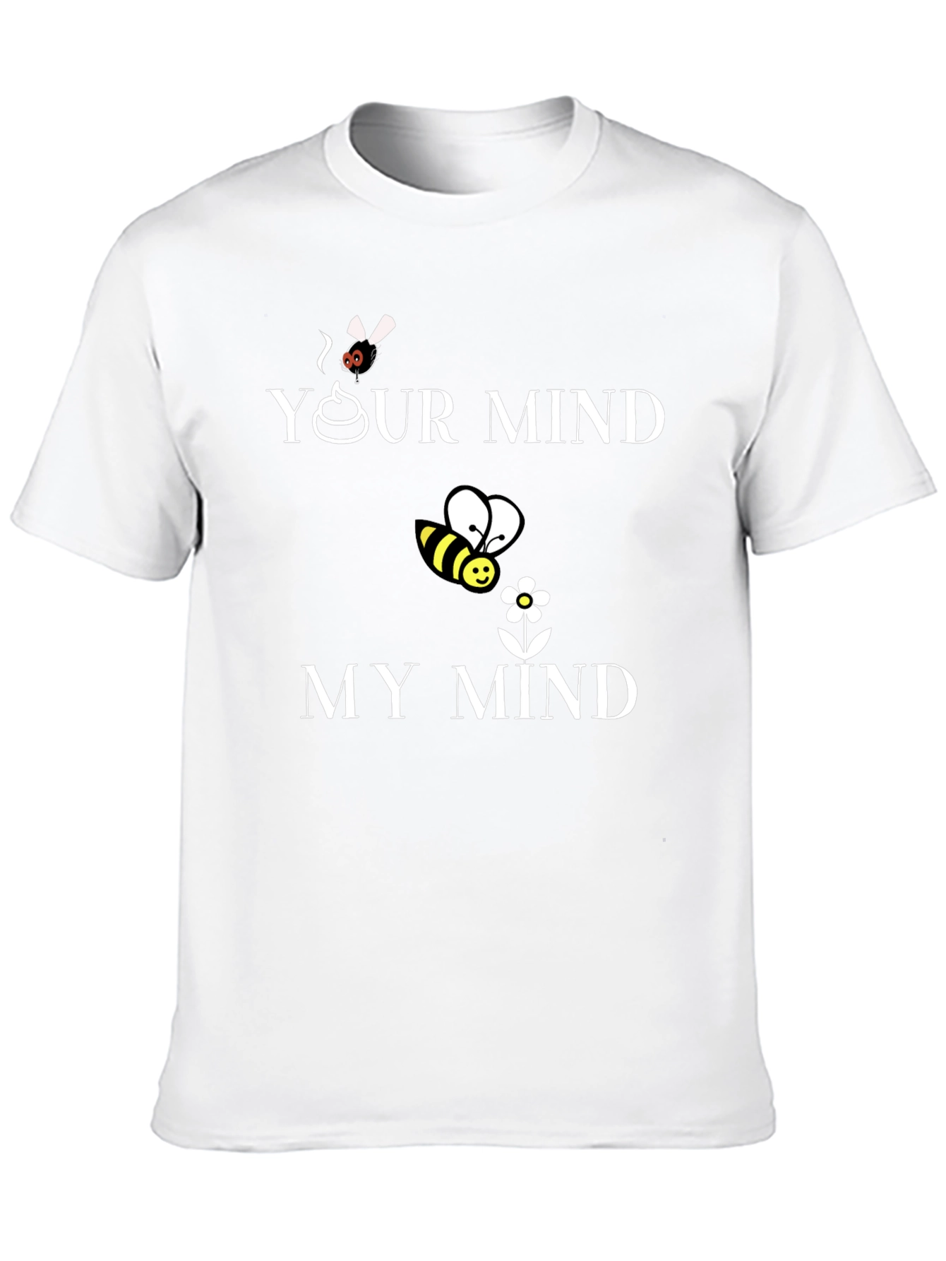 Camiseta Hombre Tu Mente/Mi Mente Algodón Casual