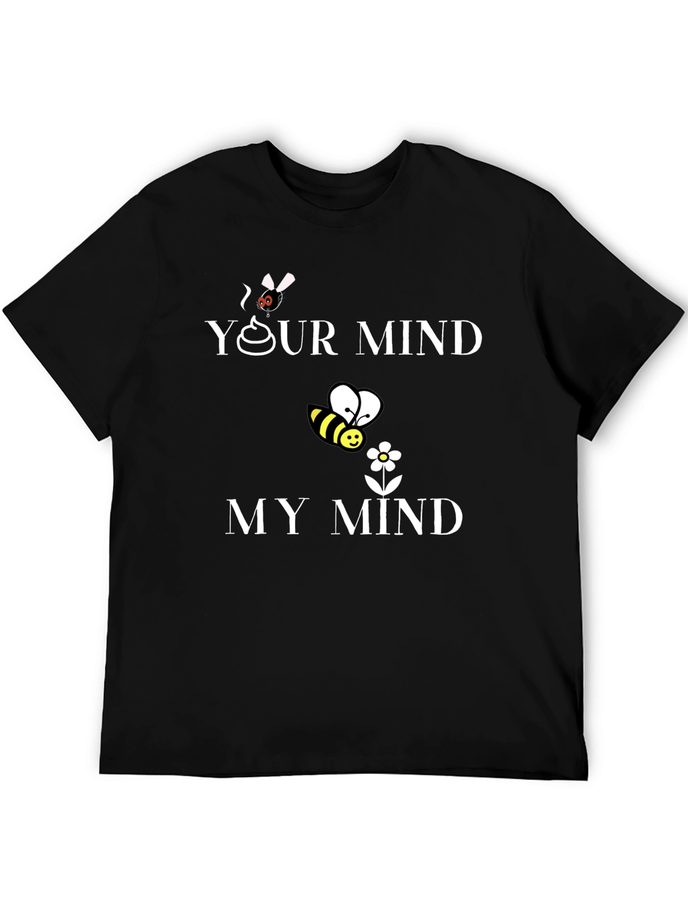 Camiseta Hombre Tu Mente/Mi Mente Algodón Casual