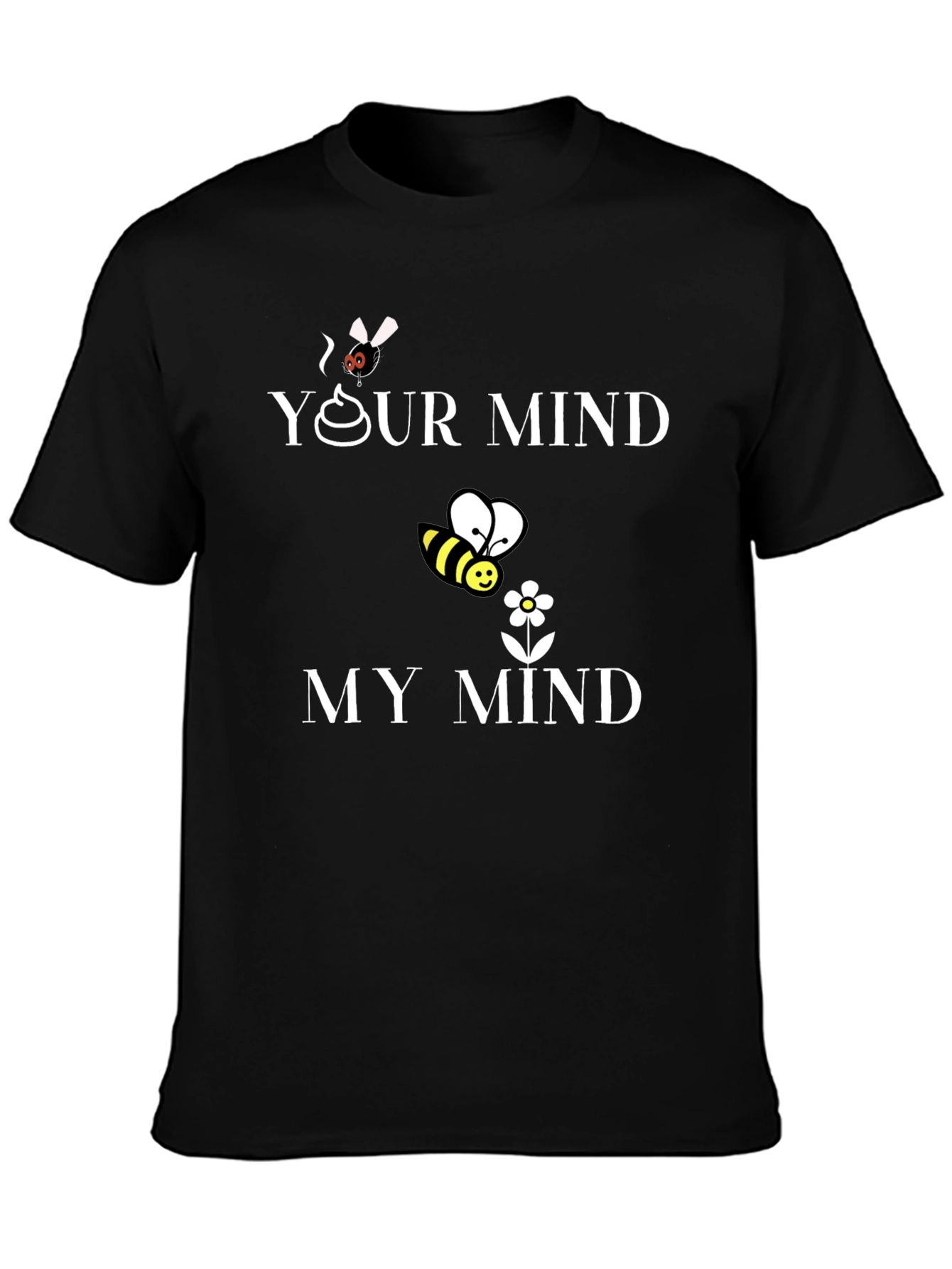Camiseta Hombre Tu Mente/Mi Mente Algodón Casual
