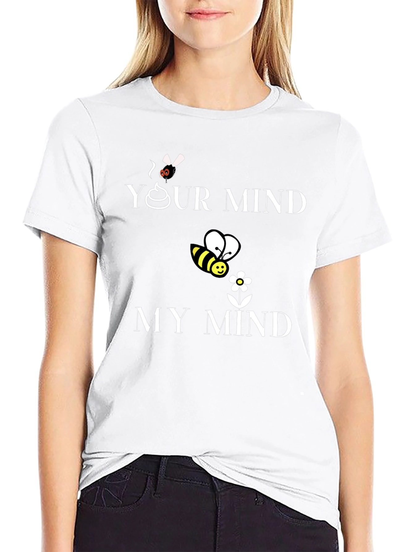 Camiseta Hombre Tu Mente/Mi Mente Algodón Casual