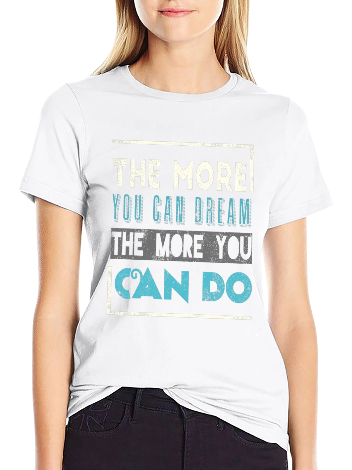 Camiseta Negra: Cuanto Más Sueñas Más Puedes Hacer