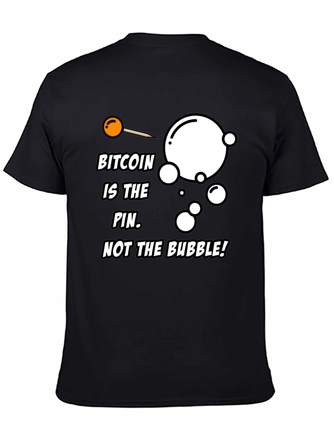 Camiseta Bitcoin: La aguja no la burbuja