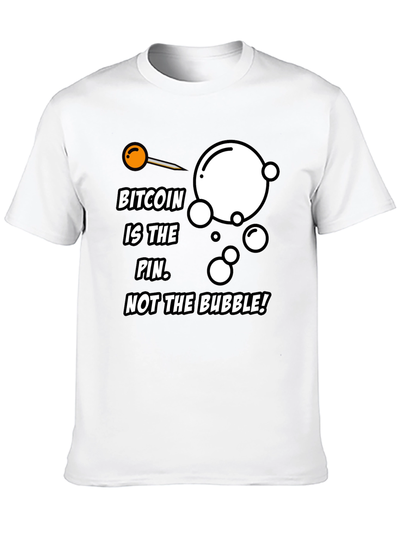 Camiseta Bitcoin: La aguja no la burbuja