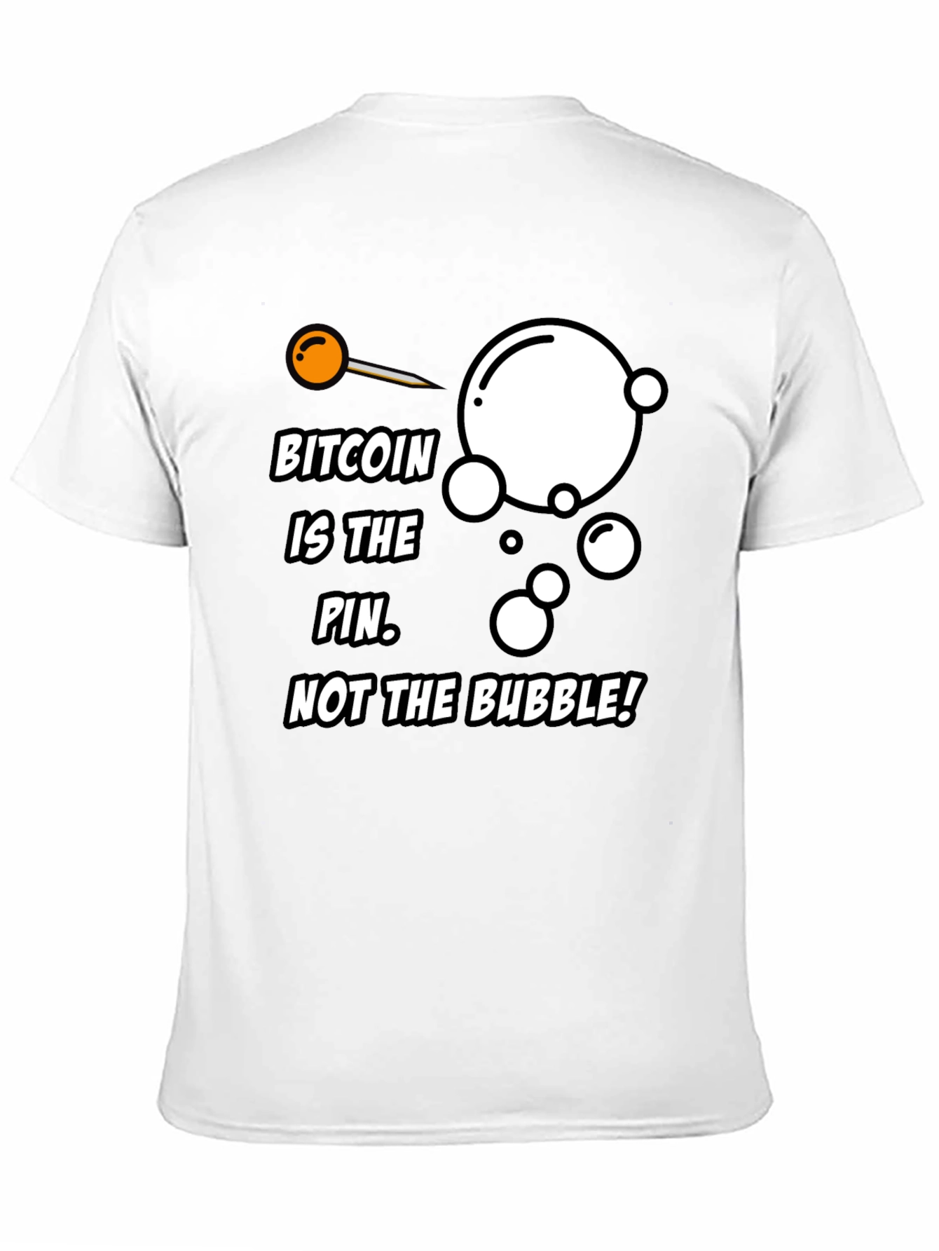 Camiseta Bitcoin: La aguja no la burbuja