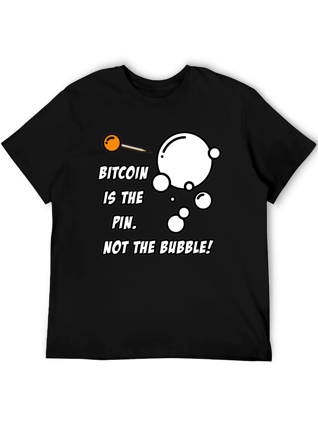 Camiseta Bitcoin: La aguja no la burbuja