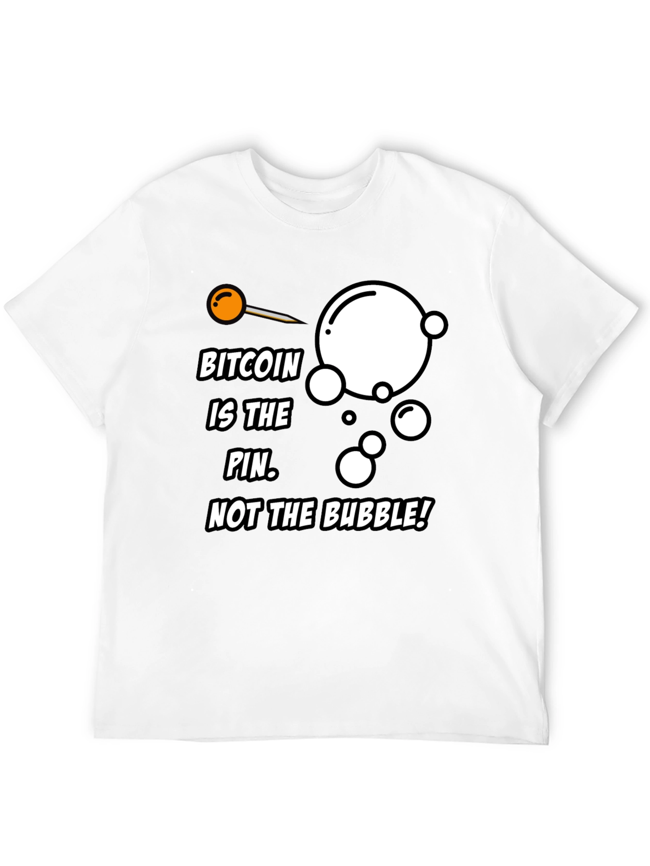 Camiseta Bitcoin: La aguja no la burbuja