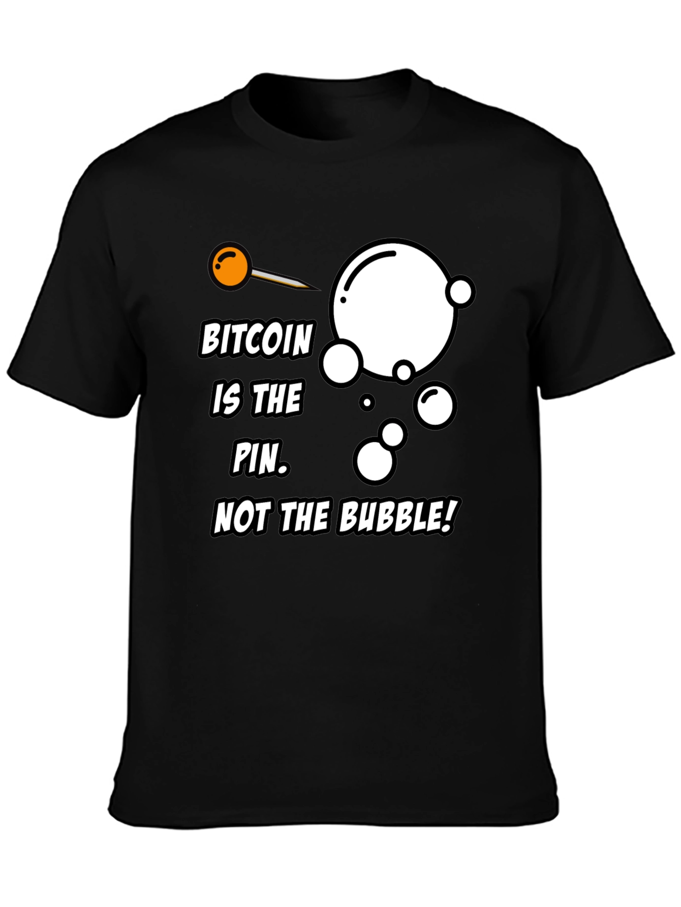 Camiseta Bitcoin: La aguja no la burbuja