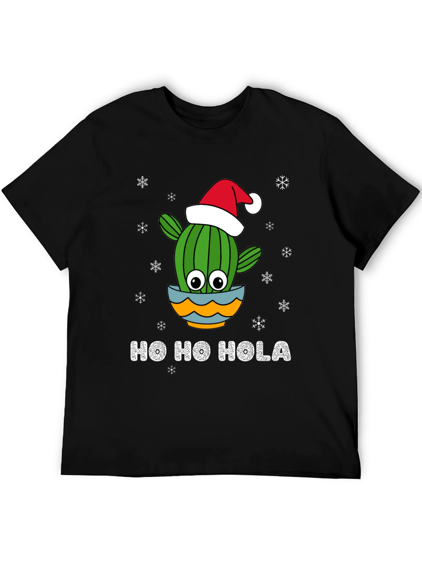 Camiseta Navideña Ho Ho Hola de Cactus