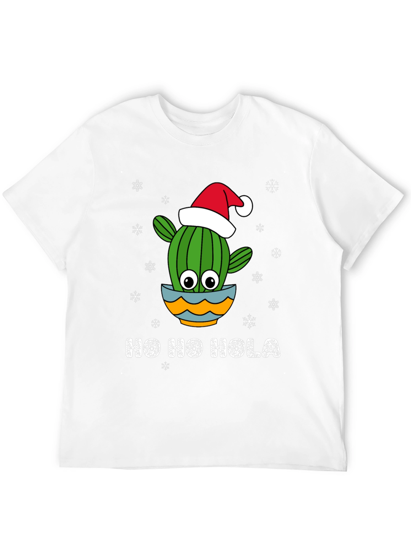 Camiseta Navideña Ho Ho Hola de Cactus